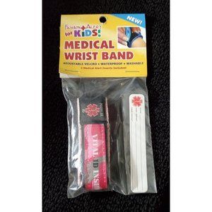 Kids Medical Wristband Pink Camouflage